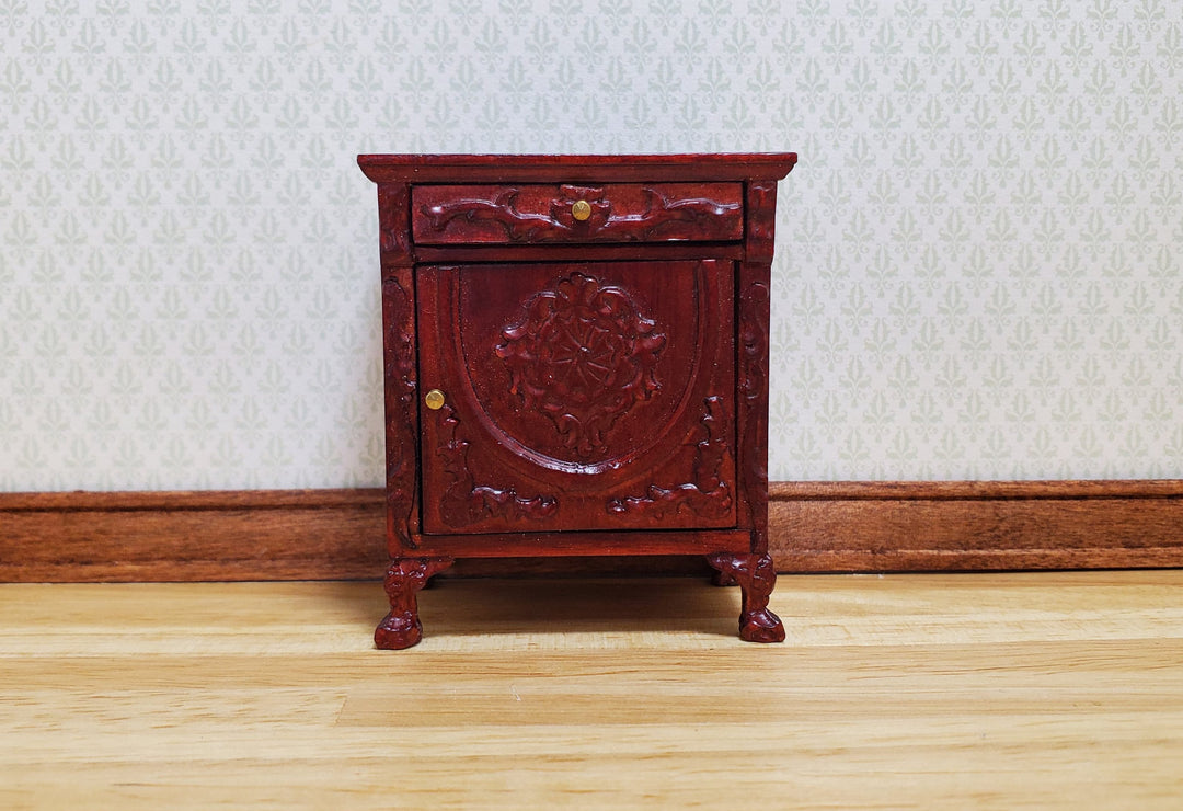 Dollhouse Side Table Vintage Hansson Miniatures 1:12 Scale Mahogany Finish