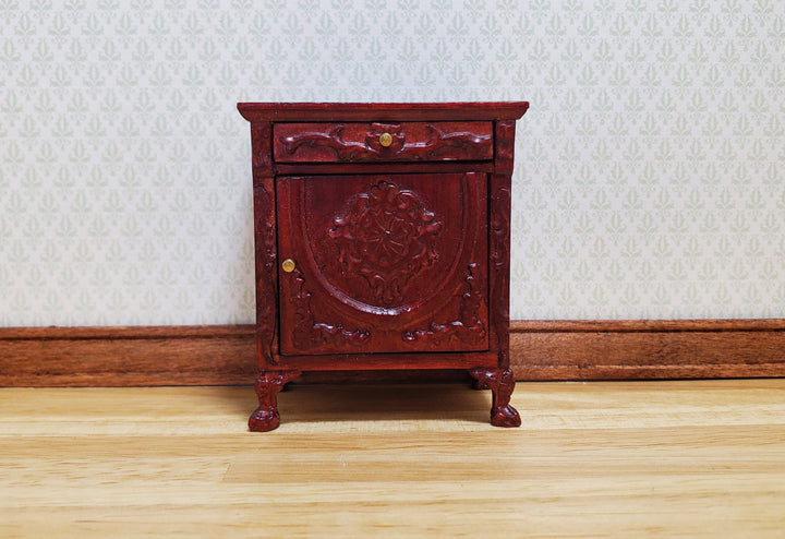 Dollhouse Side Table Vintage Hansson Miniatures 1:12 Scale Mahogany Finish