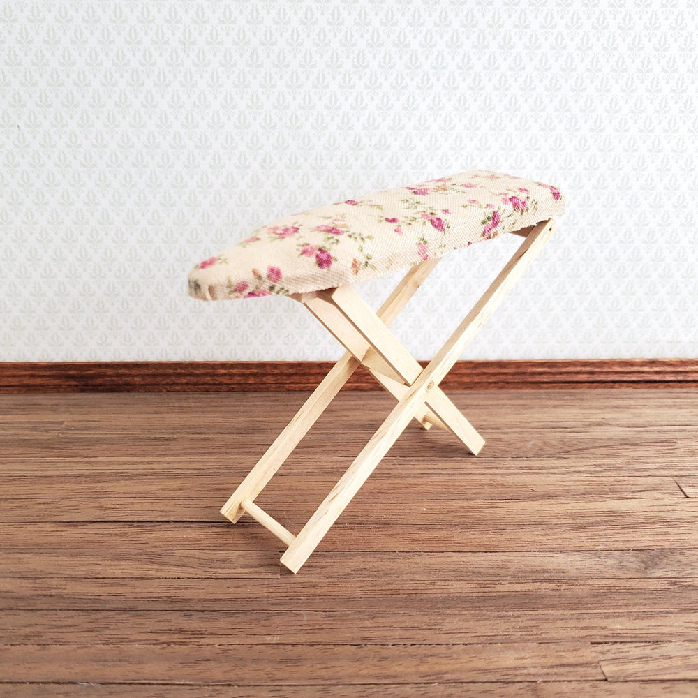 Dollhouse Ironing Board Folding with Floral Cover 1:12 Scale by Falcon