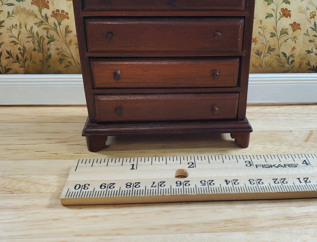 Handmade Dollhouse 6 Drawer Dresser Tall Wood Vintage Piece