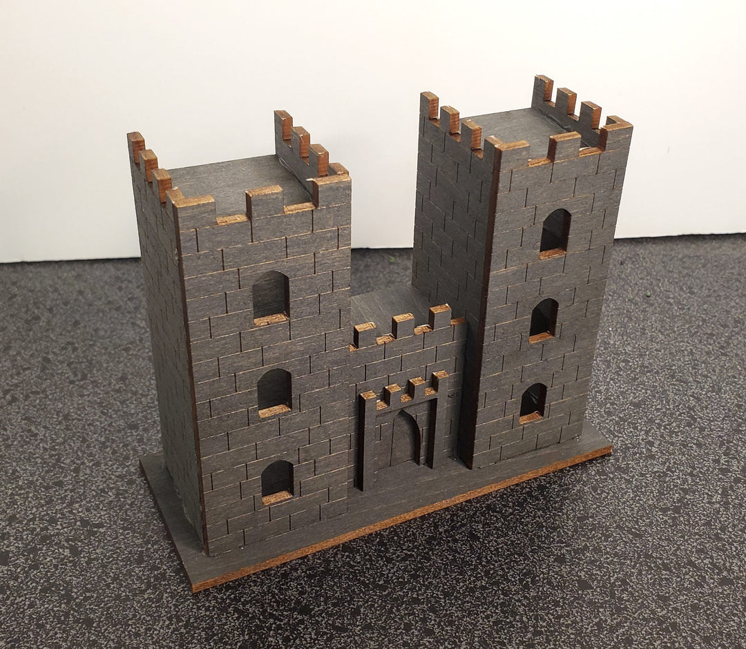 Miniature Castle Tower Keep 1:144 Scale DIY KIT 7 Rooms Ladders 3 Stories