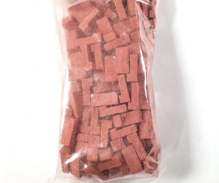 Dollhouse Brick Corners Common Red Bricks by Andi Mini Brick 1:12 Scale 125 Pcs