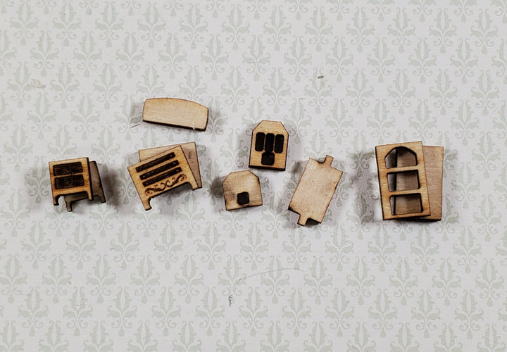 Dollhouse Tiny 1:144 Scale Bedroom Set KIT DIY Bed Dresser Miniature Furniture