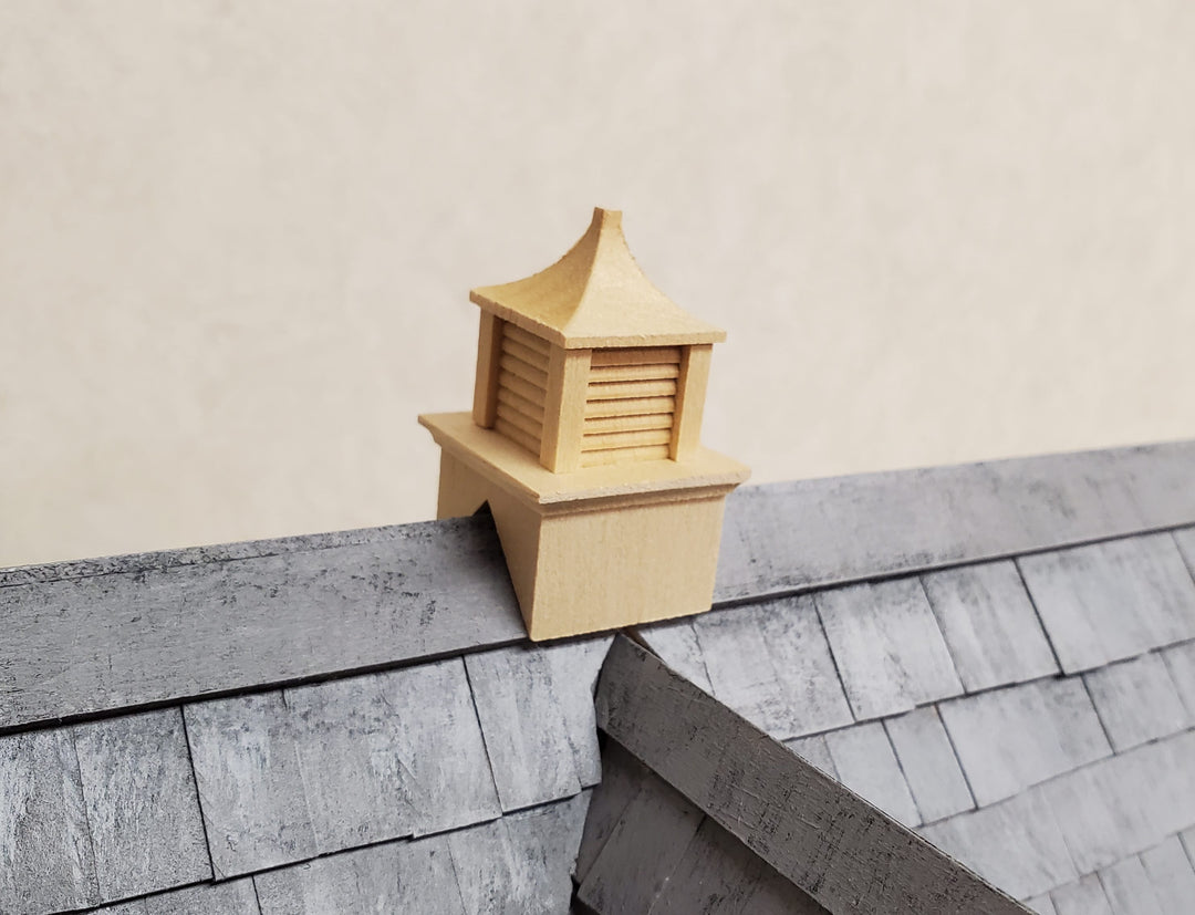 Dollhouse HALF SCALE Roof Cupola Wood Houseworks 1:24 - 45 Degree Pitch Roof