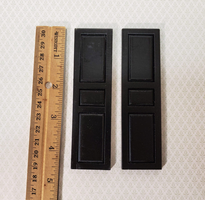 Dollhouse Shutters 3 Panel 1 Pair BLACK 1:12 Scale 4 5/8" CLA75021