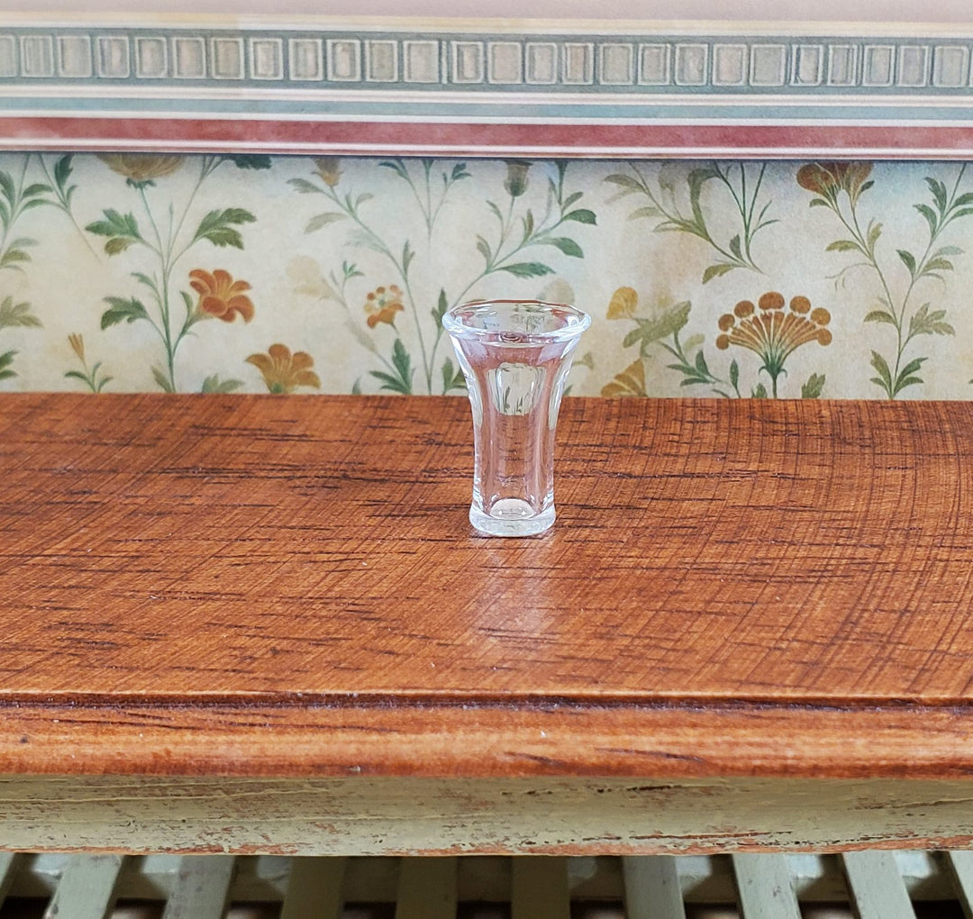 Dollhouse Tall Clear Beer Glass 1:12 Scale Miniature Glasses Dishes