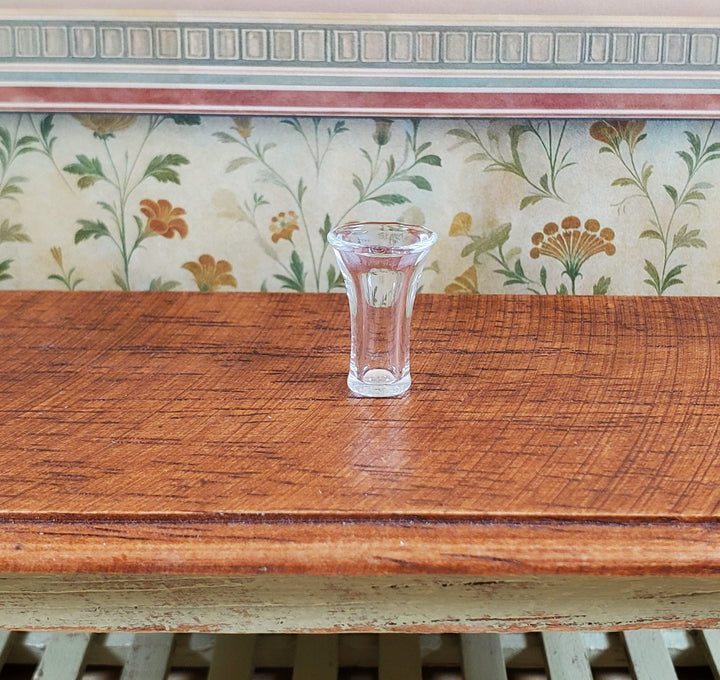 Dollhouse Tall Clear Beer Glass 1:12 Scale Miniature Glasses Dishes