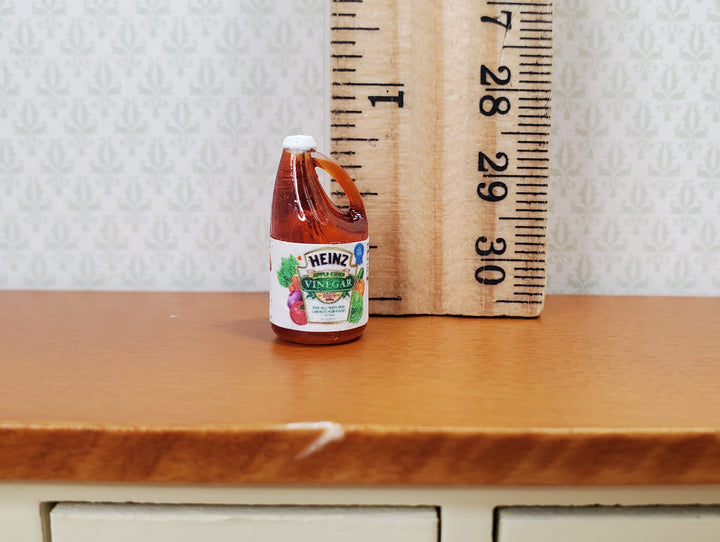 Dollhouse Vinegar Apple Cider Gallon Jug Bottle 1:12 Scale Miniature Groceries