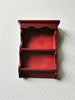 Dollhouse Hanging Shelf 1:12 Scale Miniature Mahogany Finish Kitchen Bathroom