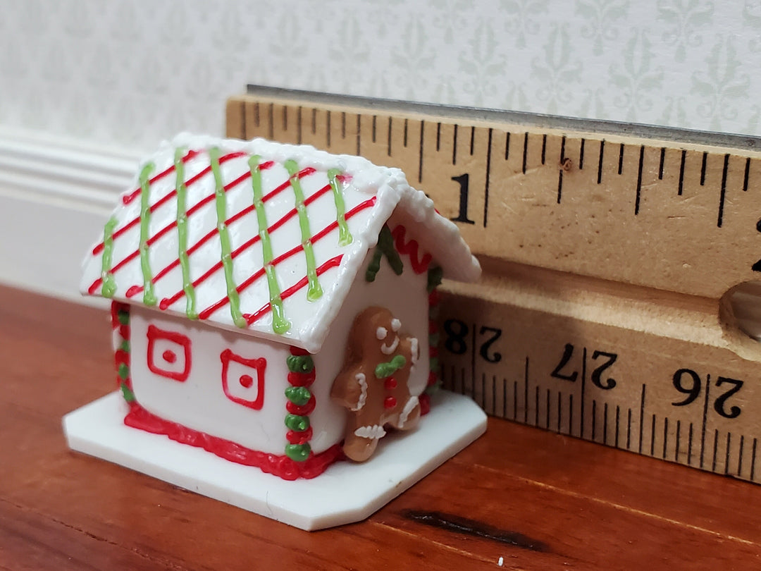 Dollhouse Gingerbread Christmas House with Santa 1:12 Scale Miniature Food
