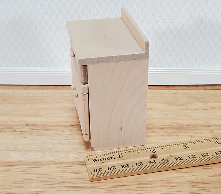 Dollhouse Lower Kitchen Cabinet with Drawer 1:12 Scale Miniature Furniture Unpainted