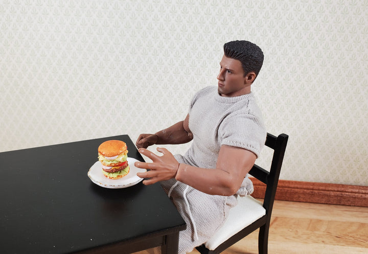 Dollhouse The Works Burger 1:12 Scale Miniature Hamburger Food