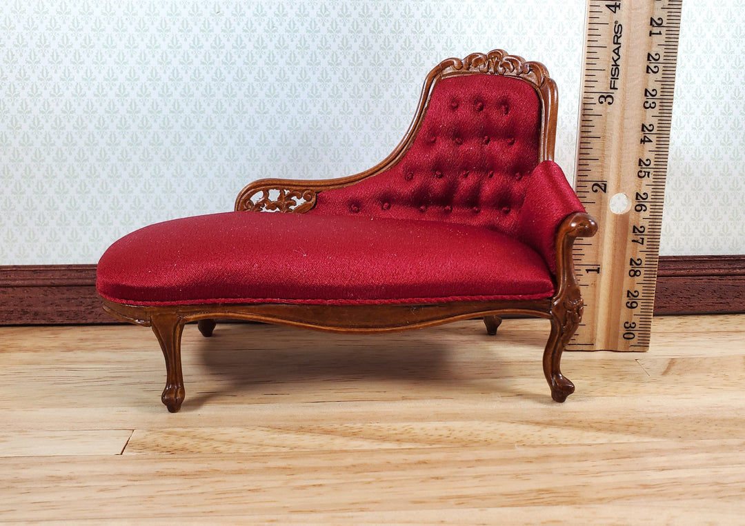 JBM Dollhouse Chase Lounge Sofa Louis XV Style 1:12 Miniature Furniture Couch