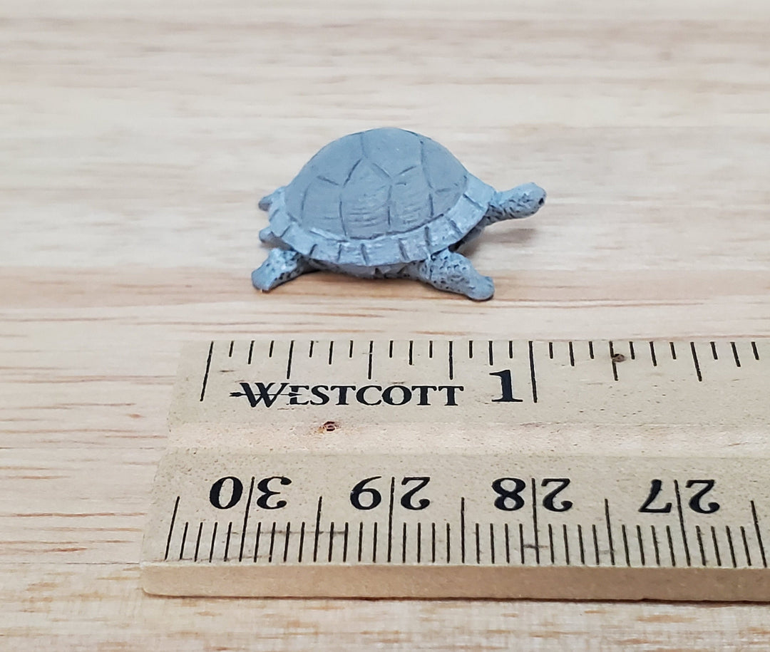 Dollhouse Miniature Tortoise Turtle 1:12 Scale Reptile Pet Resin