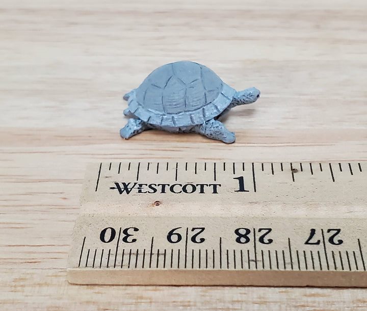 Dollhouse Miniature Tortoise Turtle 1:12 Scale Reptile Pet Resin