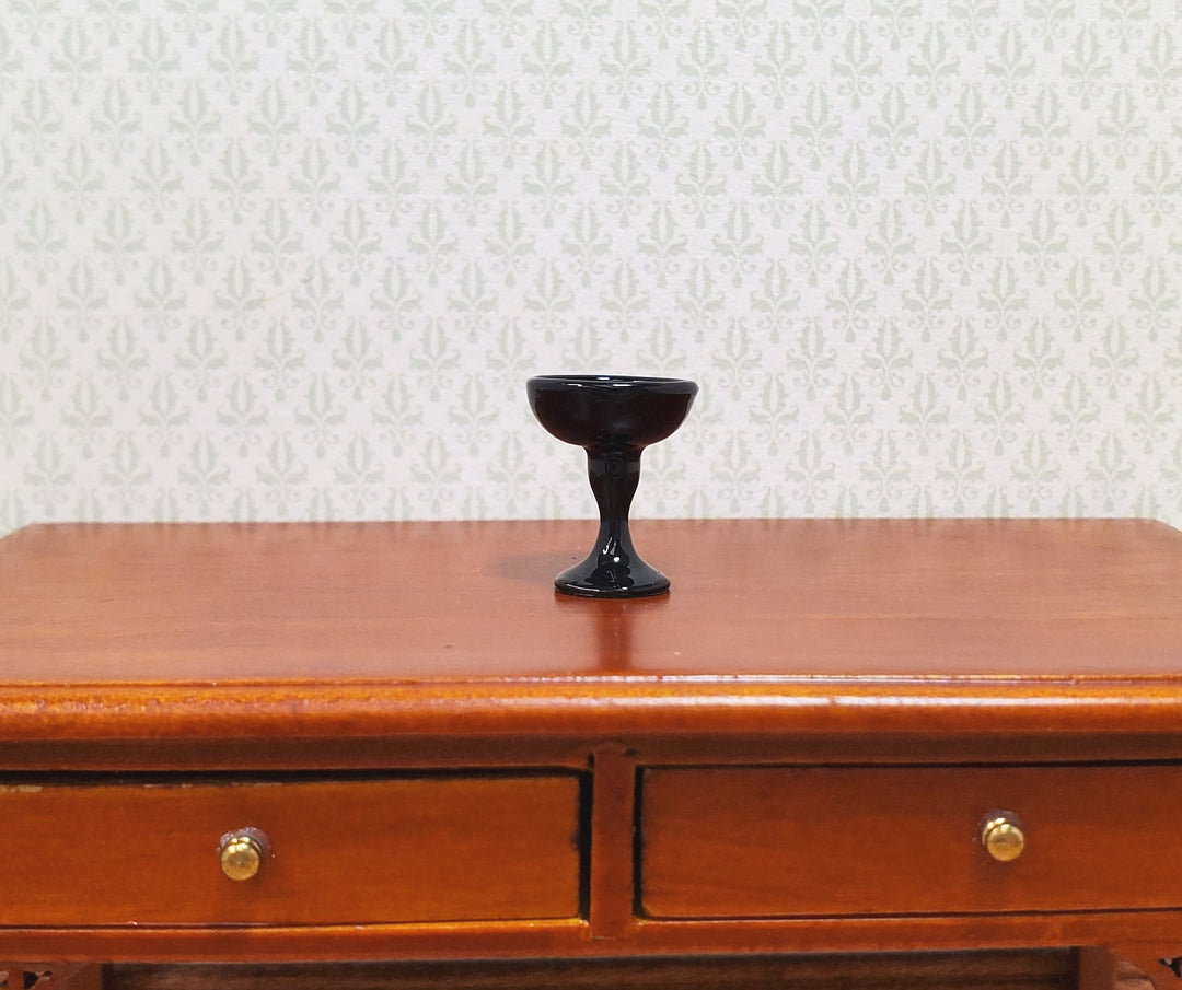 Dollhouse Black Margarita Glass 1:12 Scale Miniature Halloween Dishes