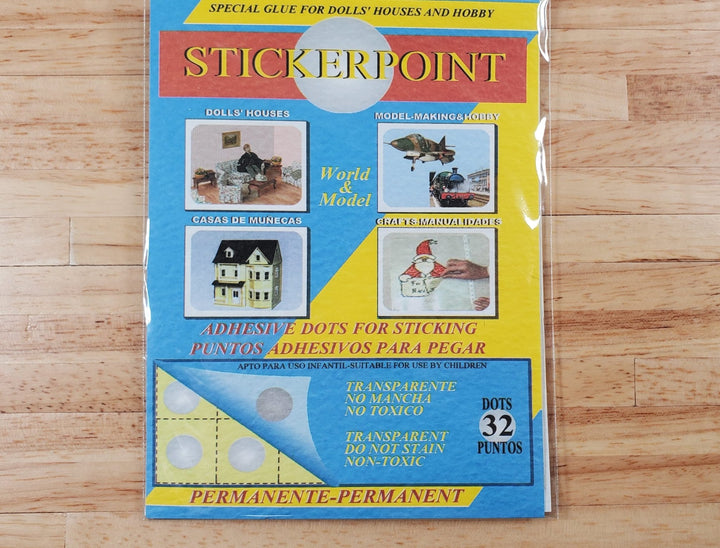 Glue Sticker Dots Permanent 36 Pieces Secure Miniatures Hobbies Dioramas Models - Miniature Crush