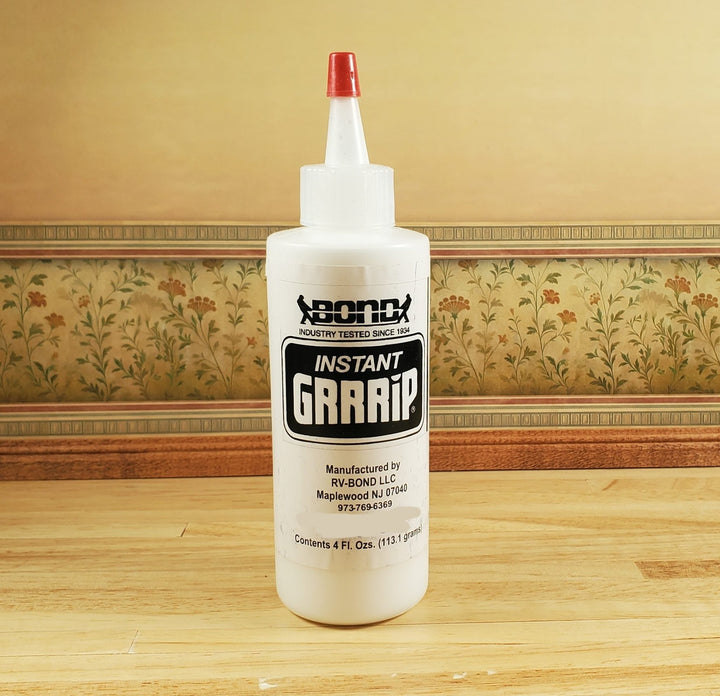 Instant Grrrip Doll and Dollhouse Glue for Fabrics Foam Felt Metal Papers - MiniatureCrush