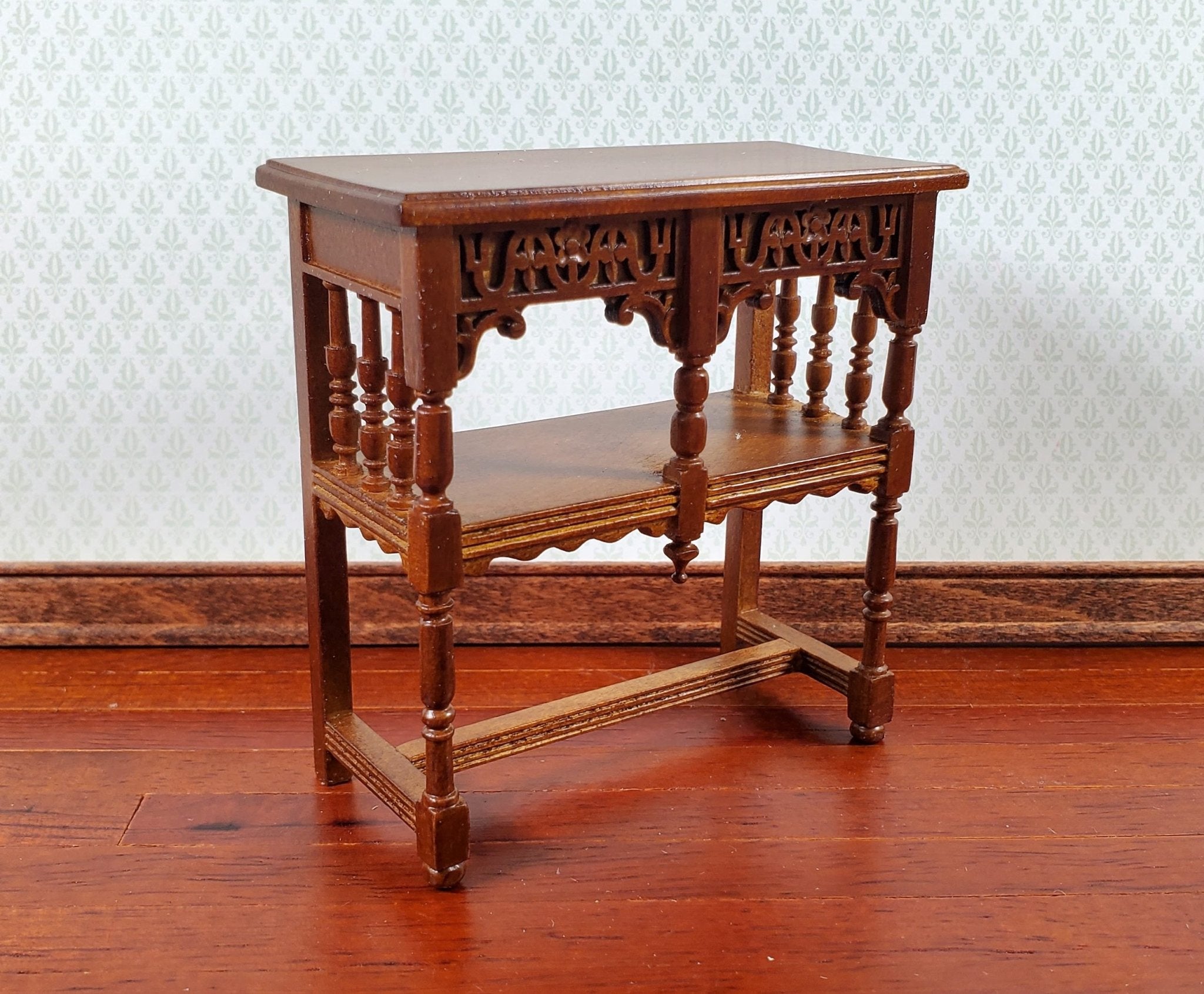 Vintage Dollhouse Miniature Gold Gilt Carved Wooden Table, Carole and cheapest Barry Kaye museum of miniatures Hand Crafted 1:12 scale