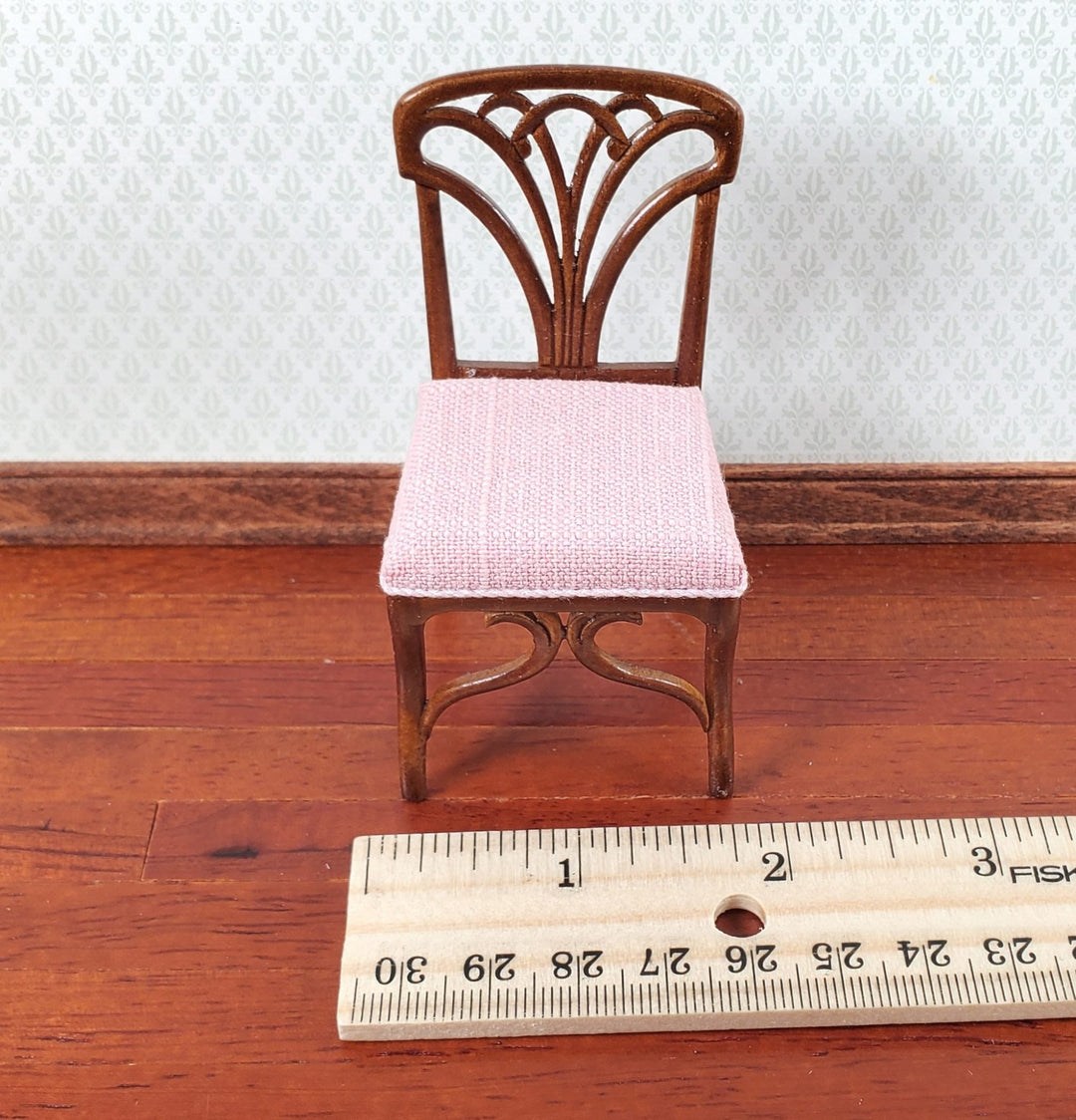 JBM Dollhouse Dining Chair Art Nouveau Style 1:12 Scale Miniature Furniture - Miniature Crush