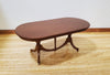 JBM Dollhouse Dining Table Queen Anne Style 1:12 Scale Furniture Walnut Finish