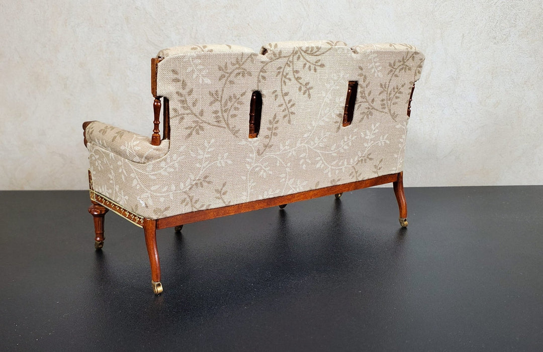 JBM Dollhouse Settee Sofa 18th Century French Style 1:12 Scale Miniature Furniture Couch - MiniatureCrush