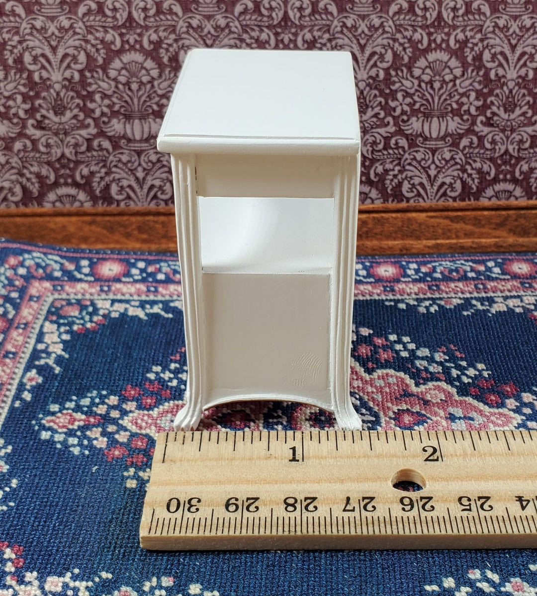 JBM Dollhouse Side Table or Nightstand Art Nouveau 1:12 Miniature Furniture - Miniature Crush