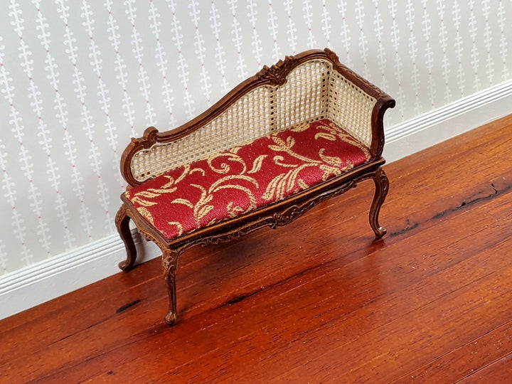 JBM Dollhouse Small Settee Rococo XV Style 1:12 Scale Miniature Wood Furniture - Miniature Crush