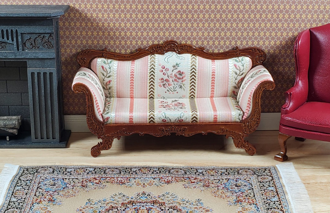 JBM Dollhouse Sofa Couch Victorian Empire Styel 1:12 Scale Miniature Furniture - MiniatureCrush