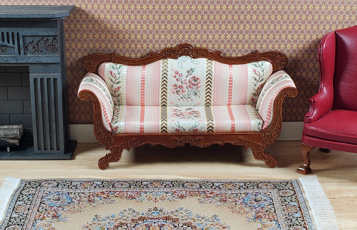 JBM Dollhouse Sofa Couch Victorian Empire Styel 1:12 Scale Miniature Furniture - MiniatureCrush