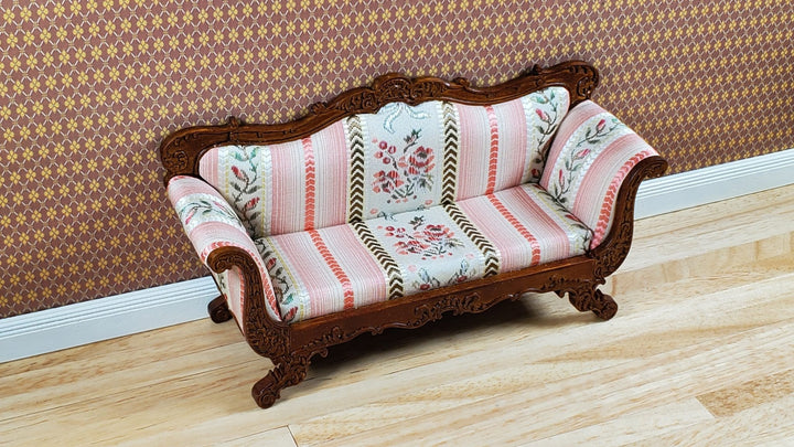 JBM Dollhouse Sofa Couch Victorian Empire Styel 1:12 Scale Miniature Furniture - MiniatureCrush