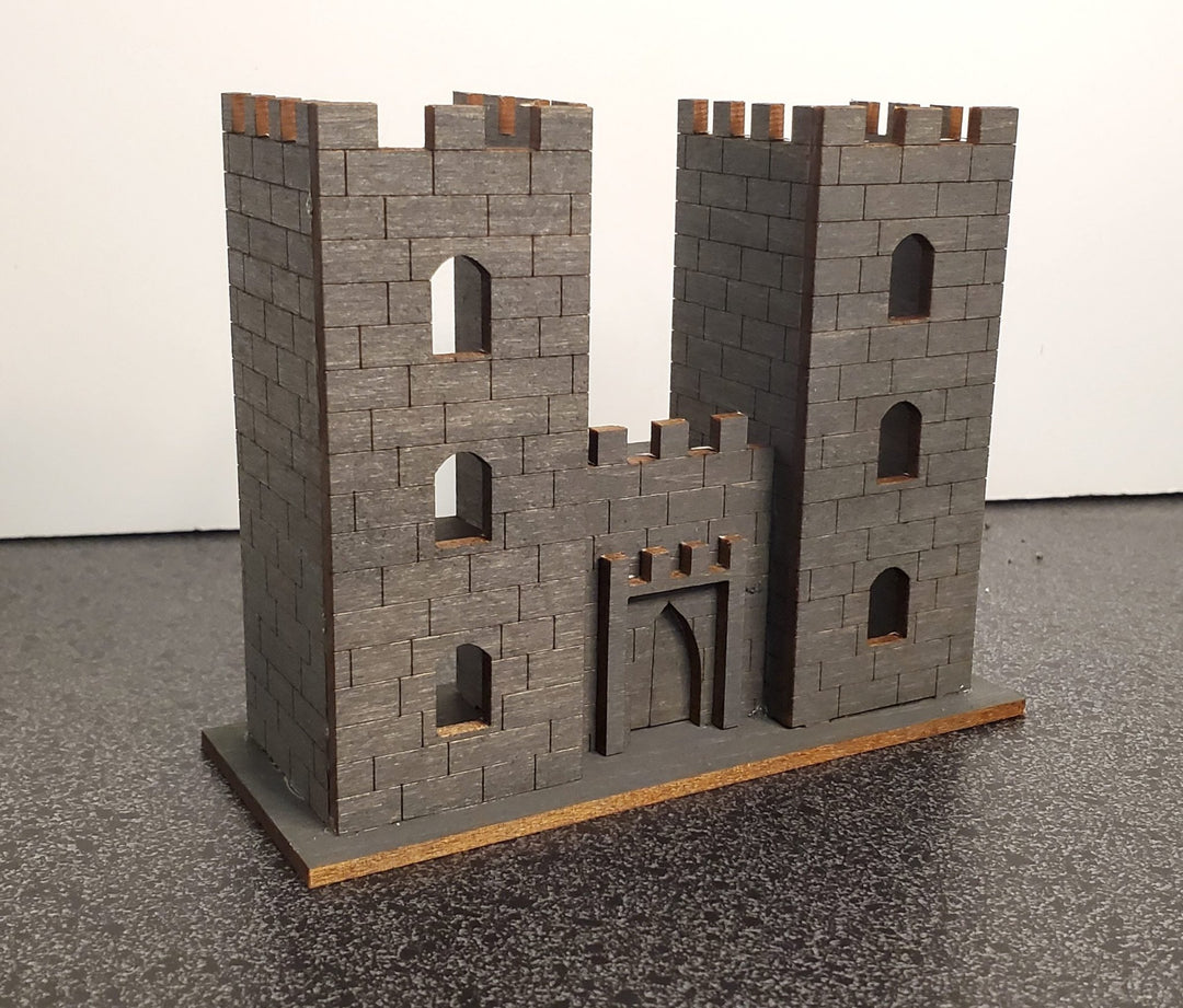 Miniature Castle Tower Keep 1:144 Scale DIY KIT 7 Rooms Ladders 3 Stories - Miniature Crush