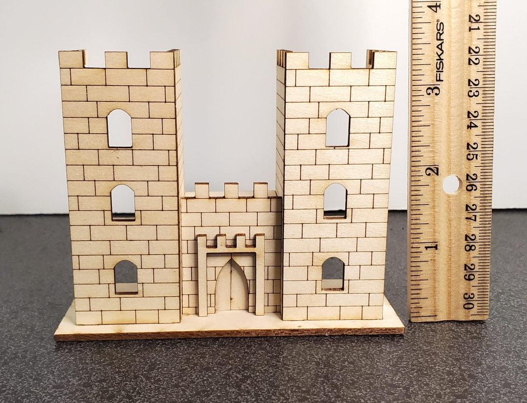 Miniature Castle Tower Keep 1:144 Scale DIY KIT 7 Rooms Ladders 3 Stories - Miniature Crush