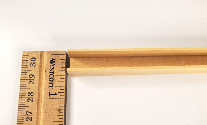 Miniature Channel Molding Trim 1/2" x 1/2" x 18" long Dollhouses Scale Model Building - MiniatureCrush
