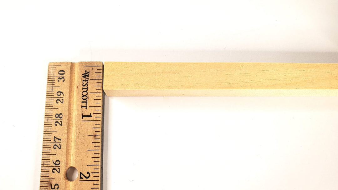Miniature Channel Molding Trim 1/2" x 1/2" x 18" long Dollhouses Scale Model Building - MiniatureCrush