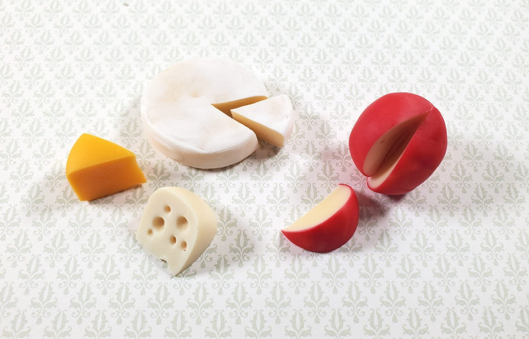 Miniature Cheese Swiss Gouda 1:6 Scale Playscale Fashion Doll Size Food - Miniature Crush