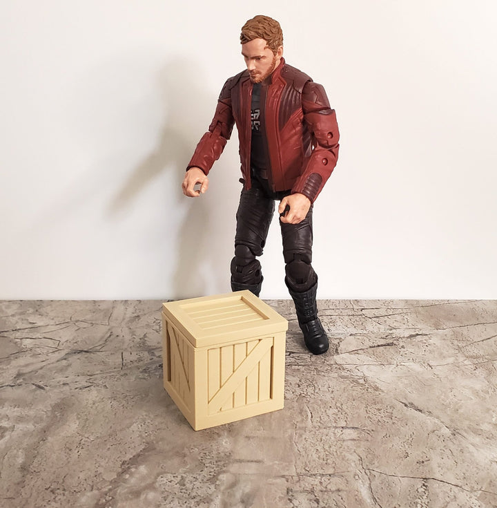 Miniature Crate Top Opens 1 1/2" Square 1:12 Scale Model Diorama Action Figures - Miniature Crush