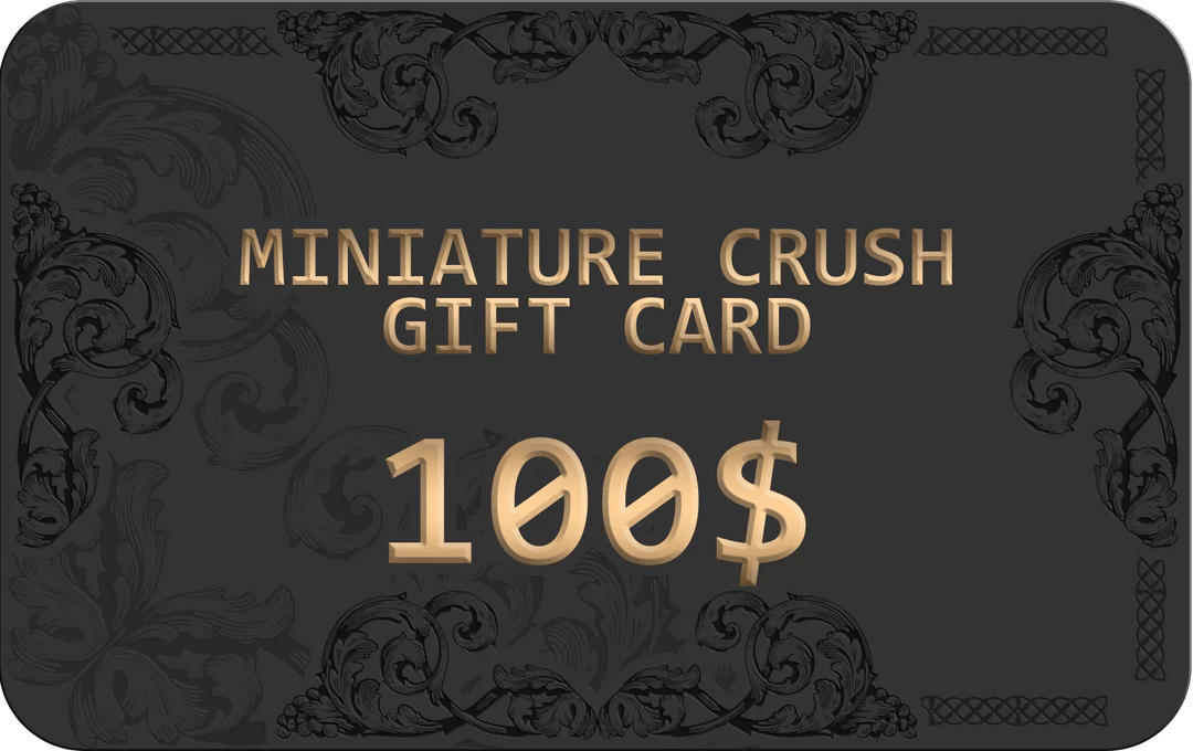 Miniature Crush Gift Card Certificate - Miniature Crush