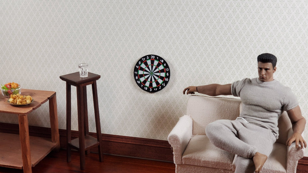 Miniature Dart Board Game Darts 1:12 Scale Dollhouses Scale Model Dioramas - Miniature Crush