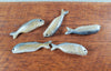 Miniature Fish Set of 5 for Dollhouses Seafood Market Grocery Store 1 1/8