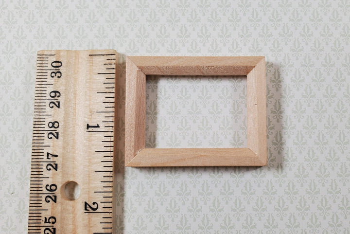 Miniature Picture Frame Wood with Backing and Stand Horizontal Landscape 1 3/4" - Miniature Crush