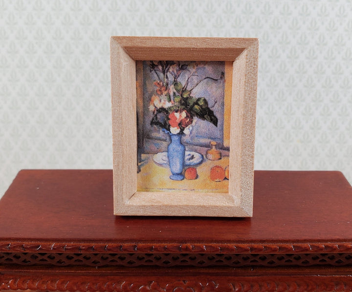 Miniature Picture Frame Wood with Backing and Stand Vertical Portrait 1 3/4" - Miniature Crush