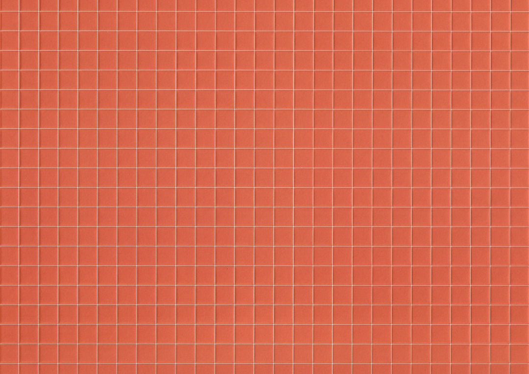 Miniature Quarry Tile Floor Lightly Embossed Faux Flooring Red Card Stock - MiniatureCrush