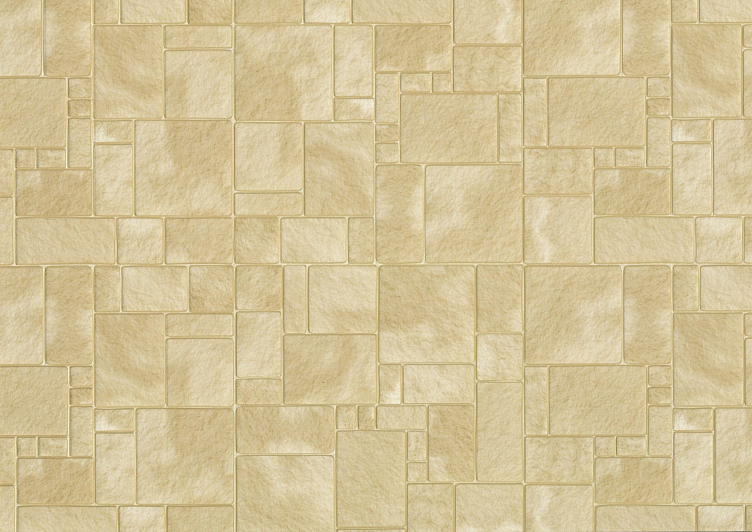 Miniature Sandstone Tile Floor Lightly Embossed Faux Flooring Brown Card Stock - MiniatureCrush