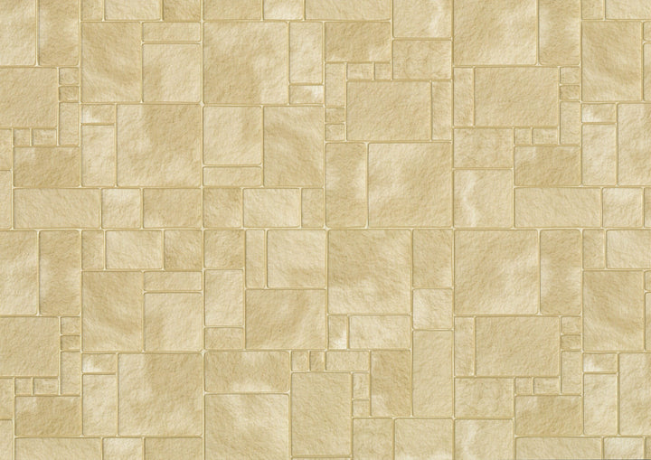 Miniature Sandstone Tile Floor Lightly Embossed Faux Flooring Brown Card Stock - MiniatureCrush
