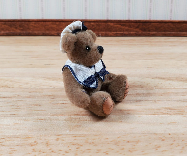 Miniature Teddy Bear Boy Sailor Stuffed Animal Toy 2" Tall Dollhouse Nursery - Miniature Crush