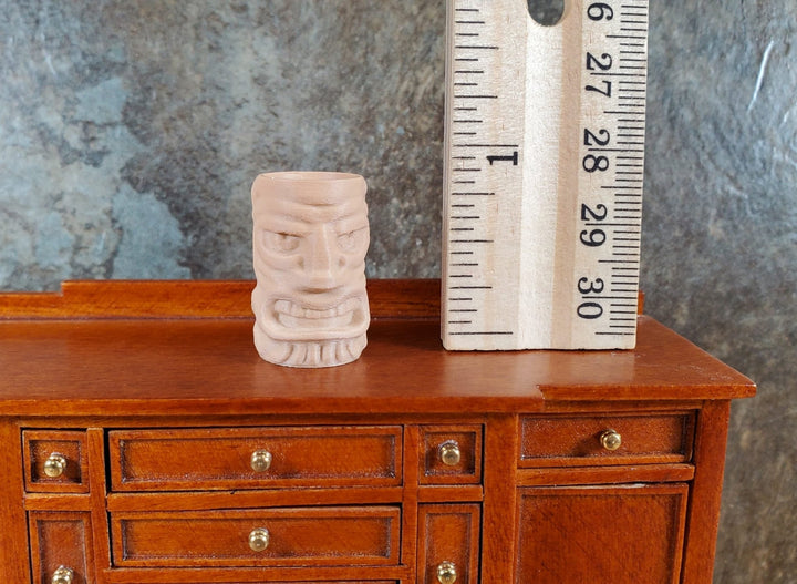 Miniature Tiki Mug Vase or Wine Chiller 15/16" tall for Dollhouse Action Figures - Miniature Crush