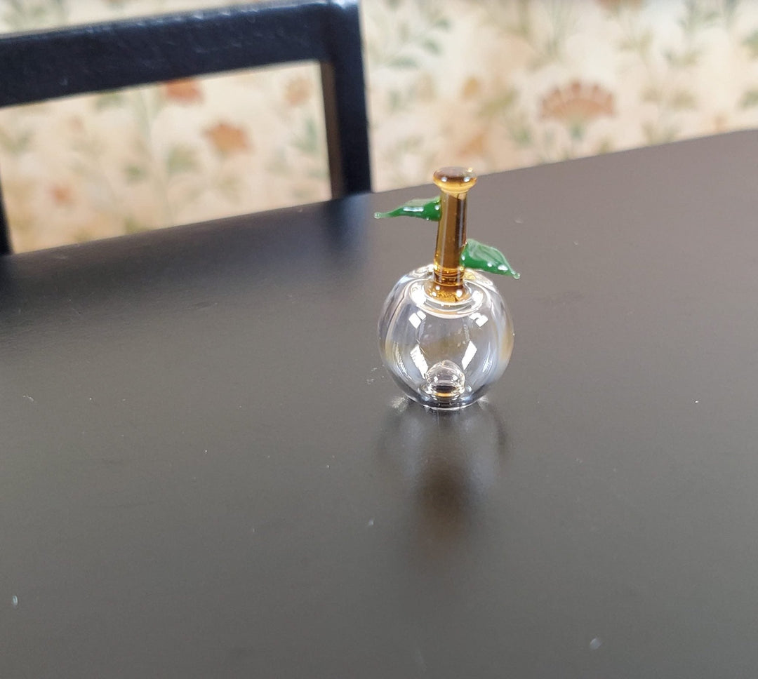 Miniature Tiny Glass Apple Centerpiece Sculpture 1:12 Scale Dollhouse - MiniatureCrush