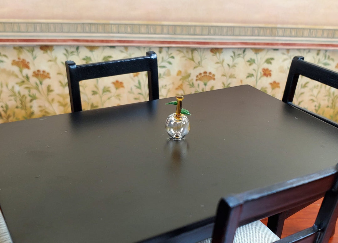 Miniature Tiny Glass Apple Centerpiece Sculpture 1:12 Scale Dollhouse - MiniatureCrush