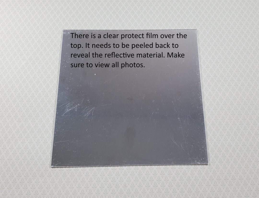 Mirror Material Cut with Scissor Self Adhesive 6"x 6" Protective Film - MiniatureCrush